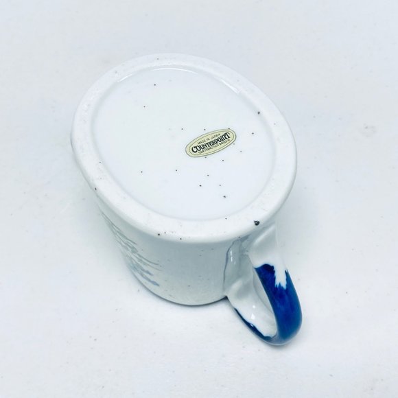 Vintage Mini Ceramic Water Can  Counterpoint Japan Forget-Me-Not Flowers - Picture 6 of 12